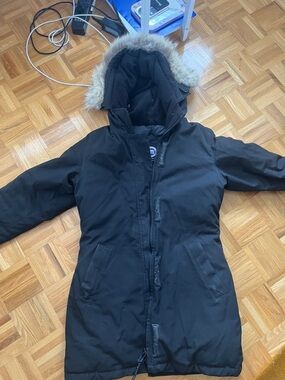 Canada Goose Black Parka with Fur-Trim Hood